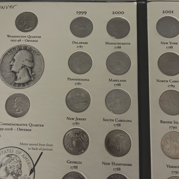 Lot of 4-commemorative quarters 1999-2008 Denver/ Philadelphia sets circulated - Picture 14 of 14